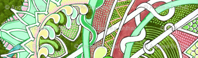 Saint Patrick's Day vertical granny stripe
