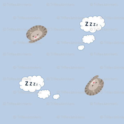 BLUE CATS SLEEPING