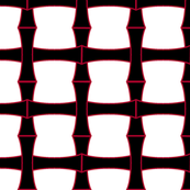 Black & White Bamboo Weave