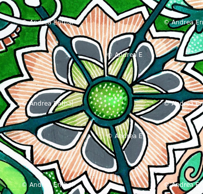 Jaunty Puzzle Retro Flower
