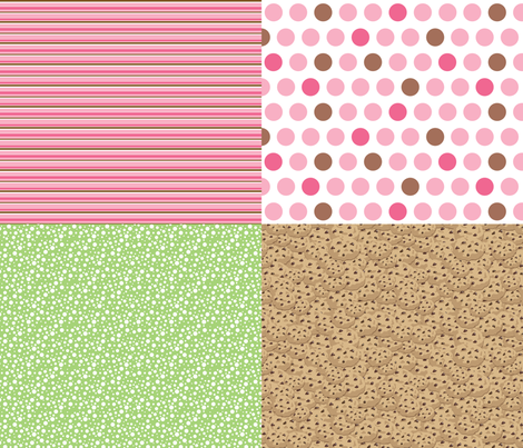 Cookie Craving Coordinates fabric by sew-me-a-garden on Spoonflower - custom fabric