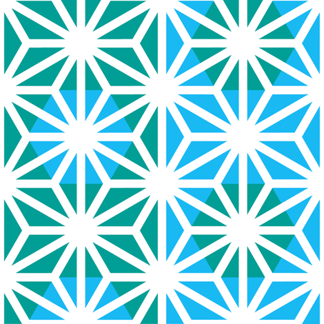 Asanoha (Blue)
