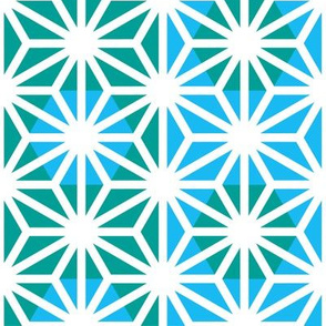 Asanoha (Blue)