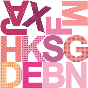 Large Alphabet - Girly - Part 1