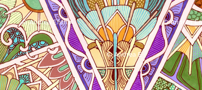 Deco Zig Zag Vertical Stripe