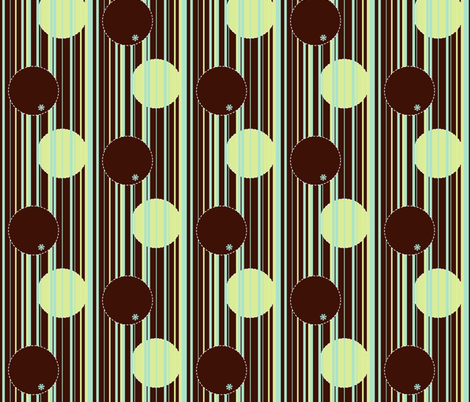 Glowing stripes (and bubbles) fabric by kato_kato on Spoonflower - custom fabric