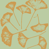 Ginko Leaves in Gold