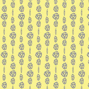 Spinning 45's - Lemon/Gray