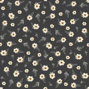 Ditzy Magnolias on Grey