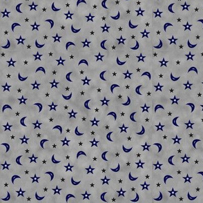 Ditzy Moon and Stars Blue