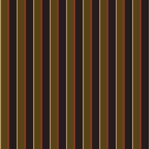 Stripes - Dark Grey, Tan and Green