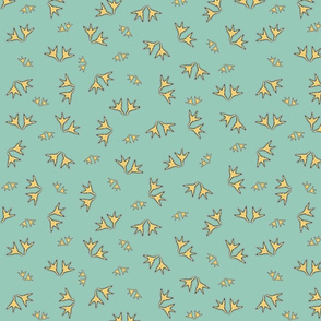 Blackbird Feet on Green