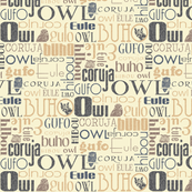 Antique Owl Typography