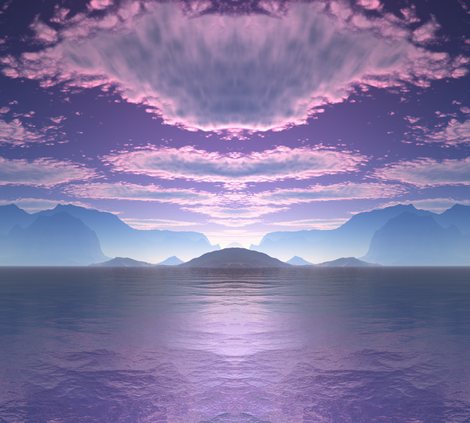 Sci Fi Landscape Crescent Bay © Gingezel™ 2012