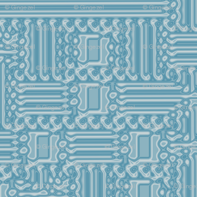 Aqua Abstract Geometric © Gingezel™ 2012