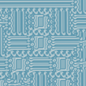 Aqua Abstract Geometric © Gingezel™ 2012