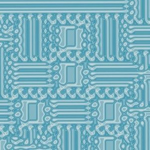 Aqua Abstract Geometric © Gingezel™ 2012