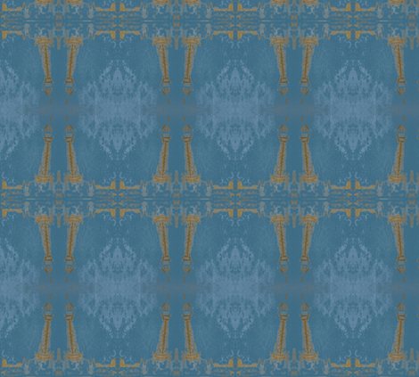 Eiffel Tower in a Snow Storm fabric by susaninparis on Spoonflower - custom fabric