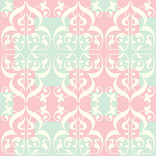 Garden Trellis in Minty Pink