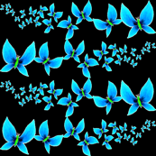 blue butterflies