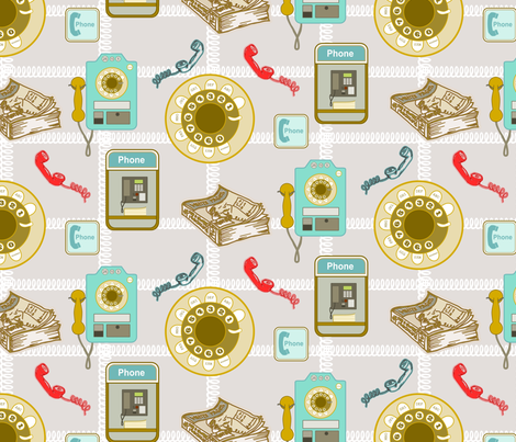 APennyForYourCall fabric by mrshervi on Spoonflower - custom fabric