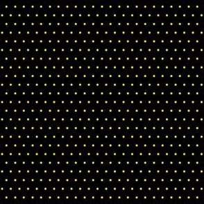 Polka yellow on black
