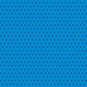 Polka black on blue