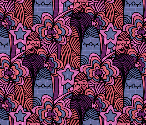 Walls are dreaming... fabric by demigoutte on Spoonflower - custom fabric