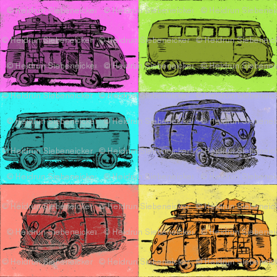 Camper Bus Holidays Hippie Camping