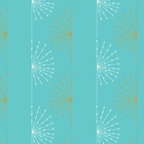 Dandelion on blue
