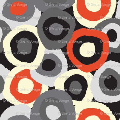 Target Dots Grey and Red