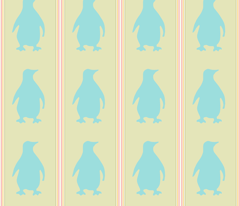 Penguin fabric by susanpolston on Spoonflower - custom fabric