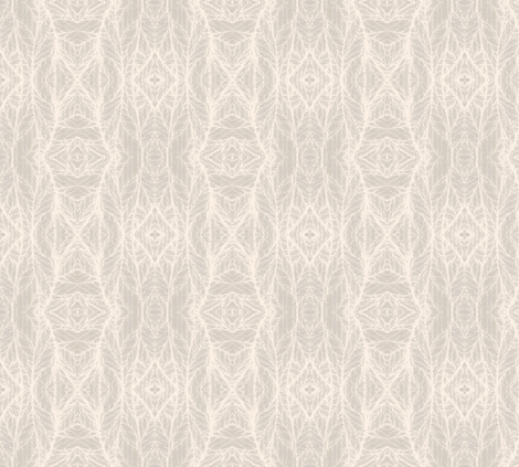 Beige Leaf Network © Gingezel™ 2012 fabric by gingezel on Spoonflower - custom fabric
