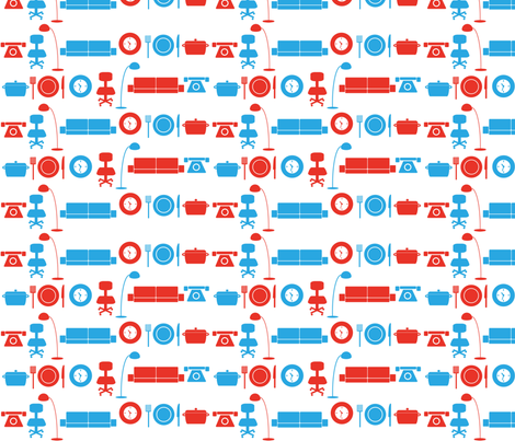 life_style_pattern-gr fabric by ashleyxie on Spoonflower - custom fabric
