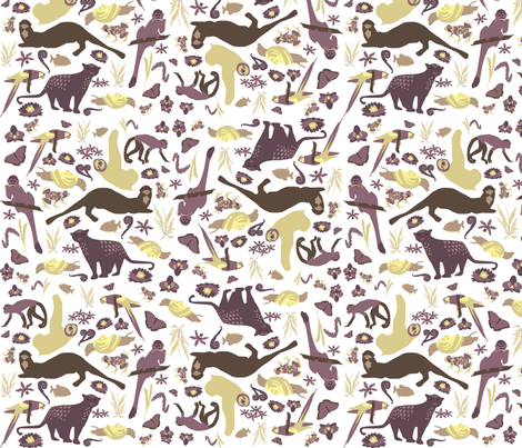 Amazon Ditsy fabric by laughingowldesign on Spoonflower - custom fabric