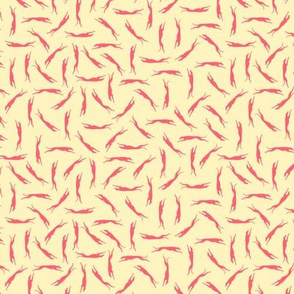 Pink and Yellow Greyhound Ditsy Print ©2012 by Jane Walker