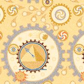 Steampunk Mosaic Time Machine -- Large version  ©2012 by Jane Walker