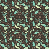 Deep Sea Ditsy (dark)