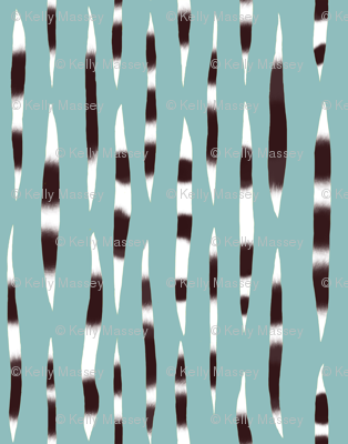 Porcupine Quills in Blue