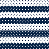 dotted stripes dark navy