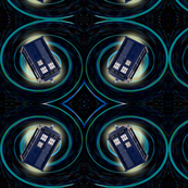 Police Box in a Green Spin