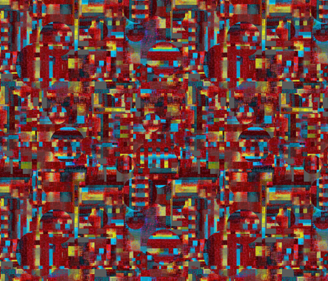 Manly cubes coordinate 1 fabric by su_g on Spoonflower - custom fabric