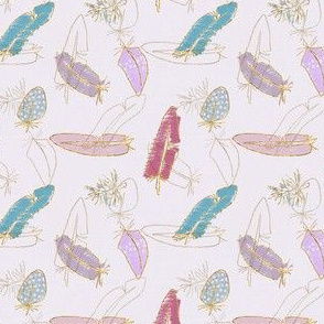 colorful feathers