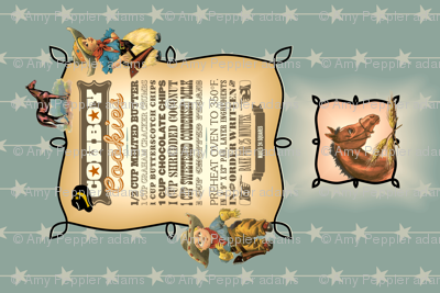 Cowboy Cookies Tea Towel
