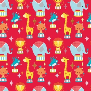 Red Circus Animal Conversational