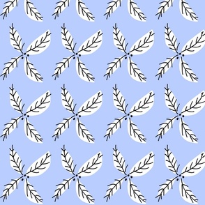 leaf flower blue