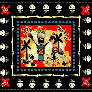 RT / zombie skulls quilt