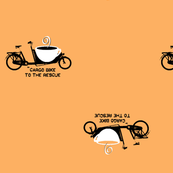 cargo bike with coffee on chai