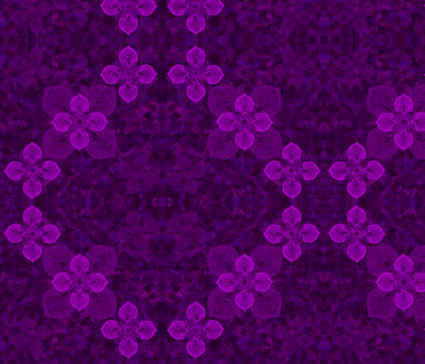 Violet flower fabric by kirpa on Spoonflower - custom fabric