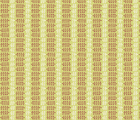 Triangulated (natural) fabric by bippidiiboppidii on Spoonflower - custom fabric